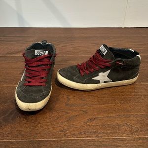 Golden Goose Mid Star Mid Top Dark Grey/Black Sneakers Size 37/7